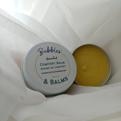 Bubbles &amp; Balms The Balm multipurpose skin salve for minmalist skincare for dry &amp; sensitive skin.