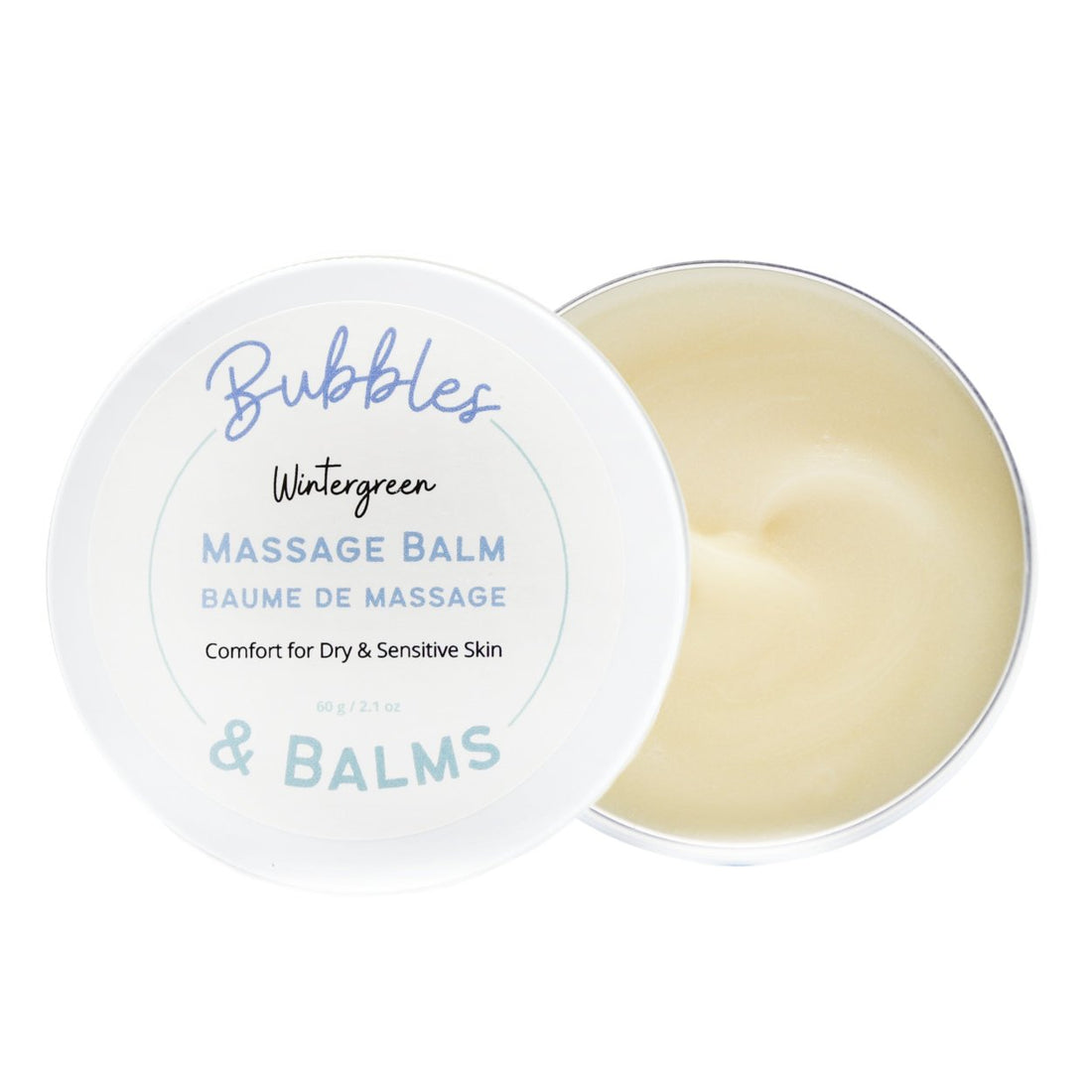 Bubbles &amp; Balms Wintergreen Massage Balm with wintergreen, camphor, and marjoram essential oils